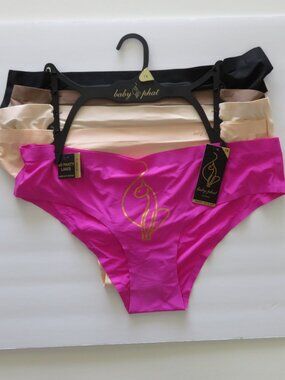 (#138) Baby Phat Seamless 5-pack Laser Cut Hipster Panties